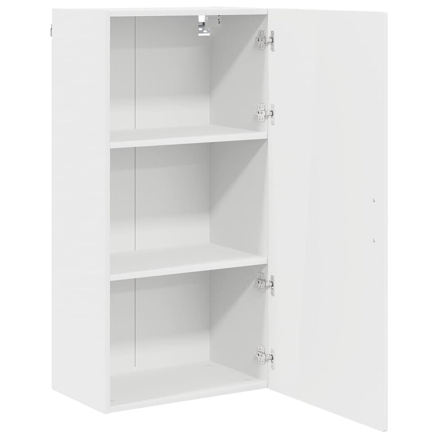 Keukenkast aan de muur met plank Hoogglans wit 50 x 31 x 100 cm