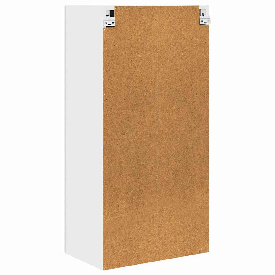 Keukenkast aan de muur met plank Hoogglans wit 50 x 31 x 100 cm