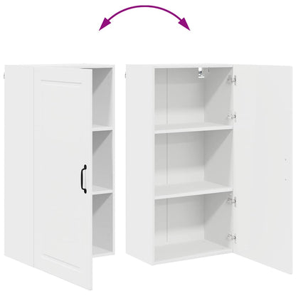 Keukenkast aan de muur met plank Hoogglans wit 50 x 31 x 100 cm