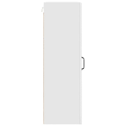 Keukenkast aan de muur met plank Hoogglans wit 50 x 31 x 100 cm