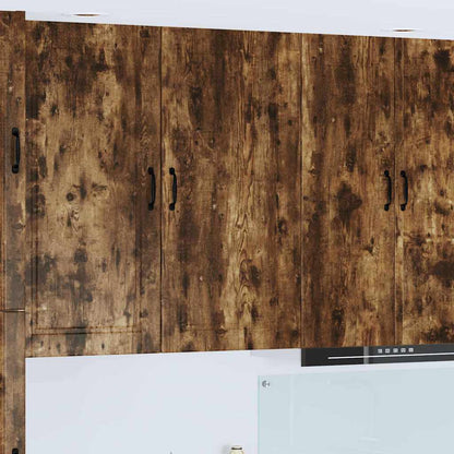 Keukenkast aan de muur met plank Gerookt eiken 50 x 31 x 100 cm