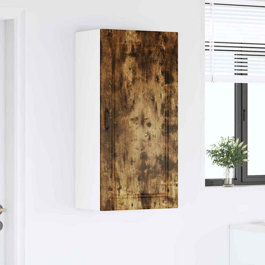 Keukenkast aan de muur met plank Gerookt eiken 50 x 31 x 100 cm