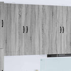 Keukenkast 50x31x100 cm bewerkt hout grijs