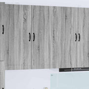 Keukenkast 50x31x100 cm bewerkt hout grijs