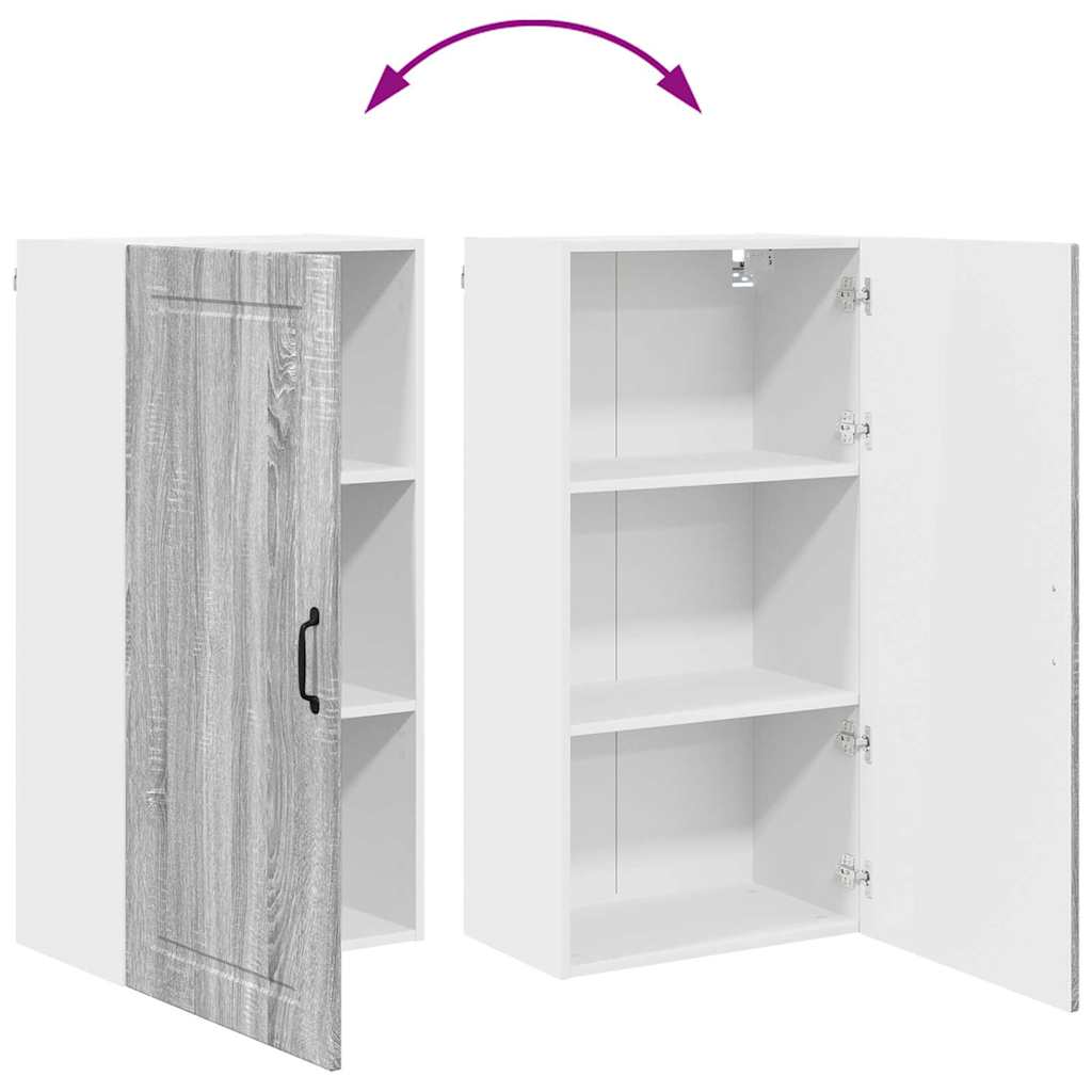 Keukenkast aan de muur met plank Grijs Sonoma 50 x 31 x 100 cm