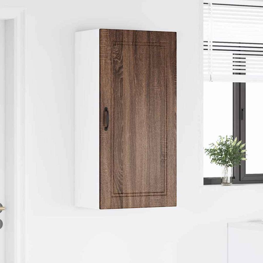 Keukenkast aan de muur met plank Bruin Eiken 50 x 31 x 100 cm