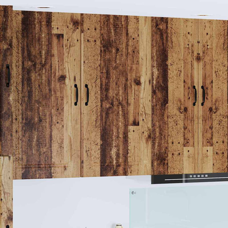 Keukenkast aan de muur Oud Hout 50 x 31 x 100 cm Bewerkt hout