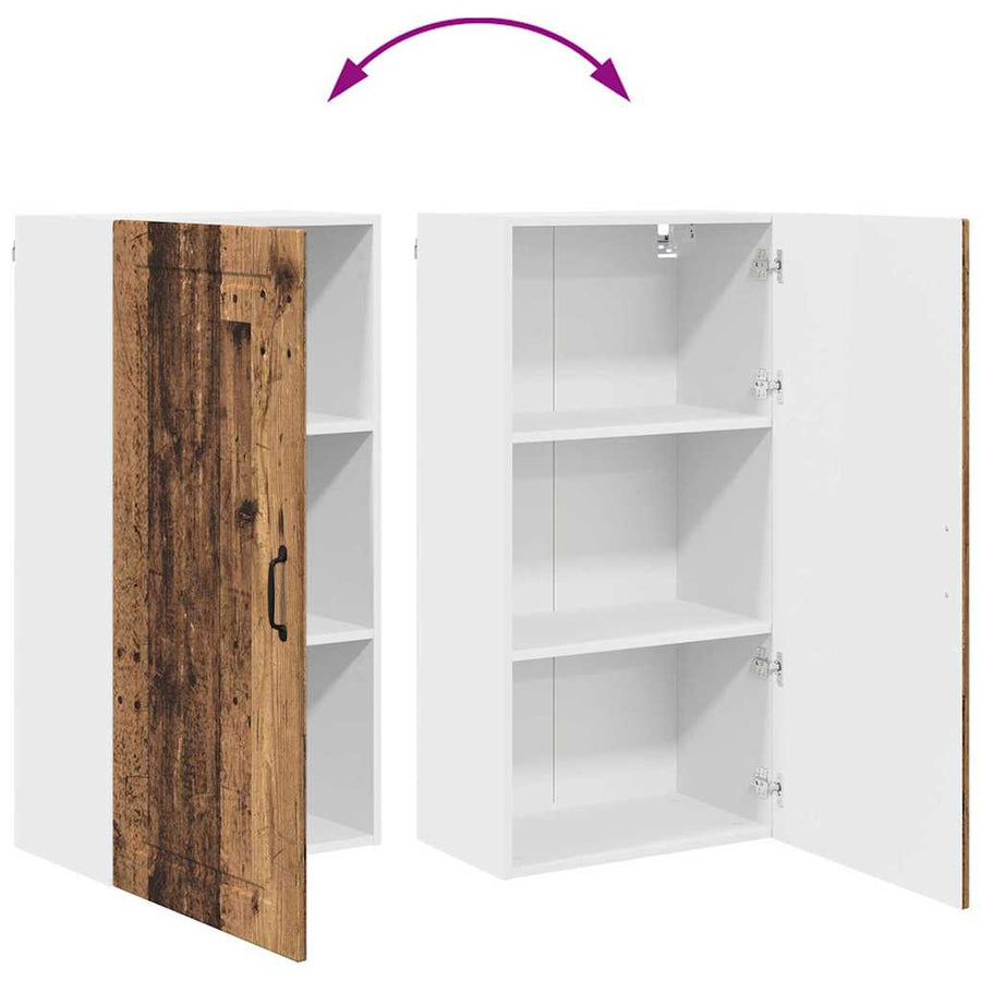 Keukenkast aan de muur Oud Hout 50 x 31 x 100 cm Bewerkt hout