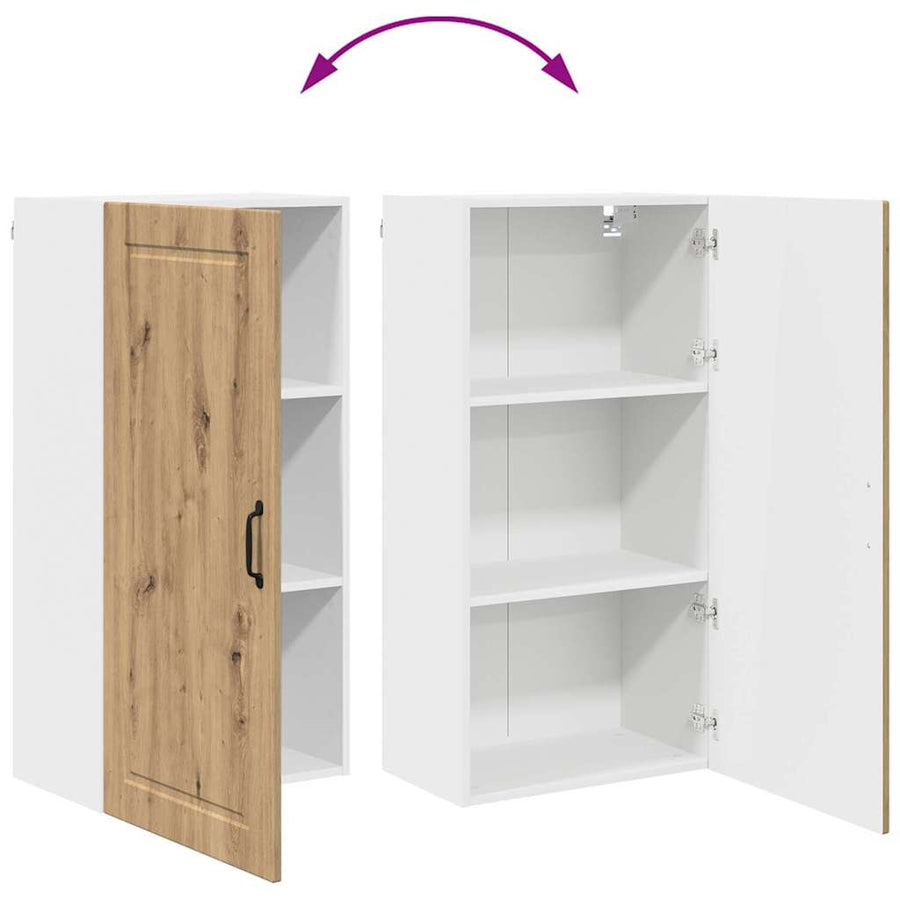 Keukenkast aan de muur met plank Artisan Eiken 50 x 31 x 100 cm