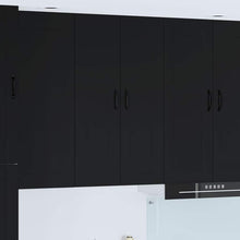 Keukenkast aan de muur Zwart 60 x 31 x 100 cm Bewerkt hout