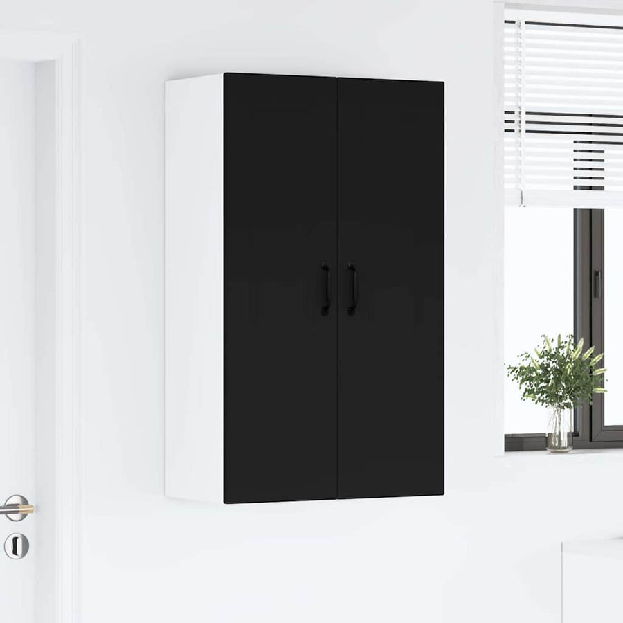 Keukenkast aan de muur Zwart 60 x 31 x 100 cm Bewerkt hout