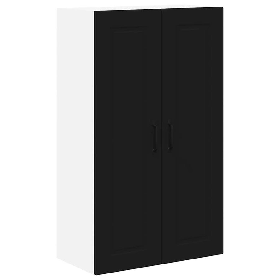 Keukenkast aan de muur Zwart 60 x 31 x 100 cm Bewerkt hout