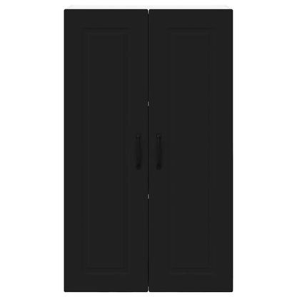 Keukenkast aan de muur Zwart 60 x 31 x 100 cm Bewerkt hout