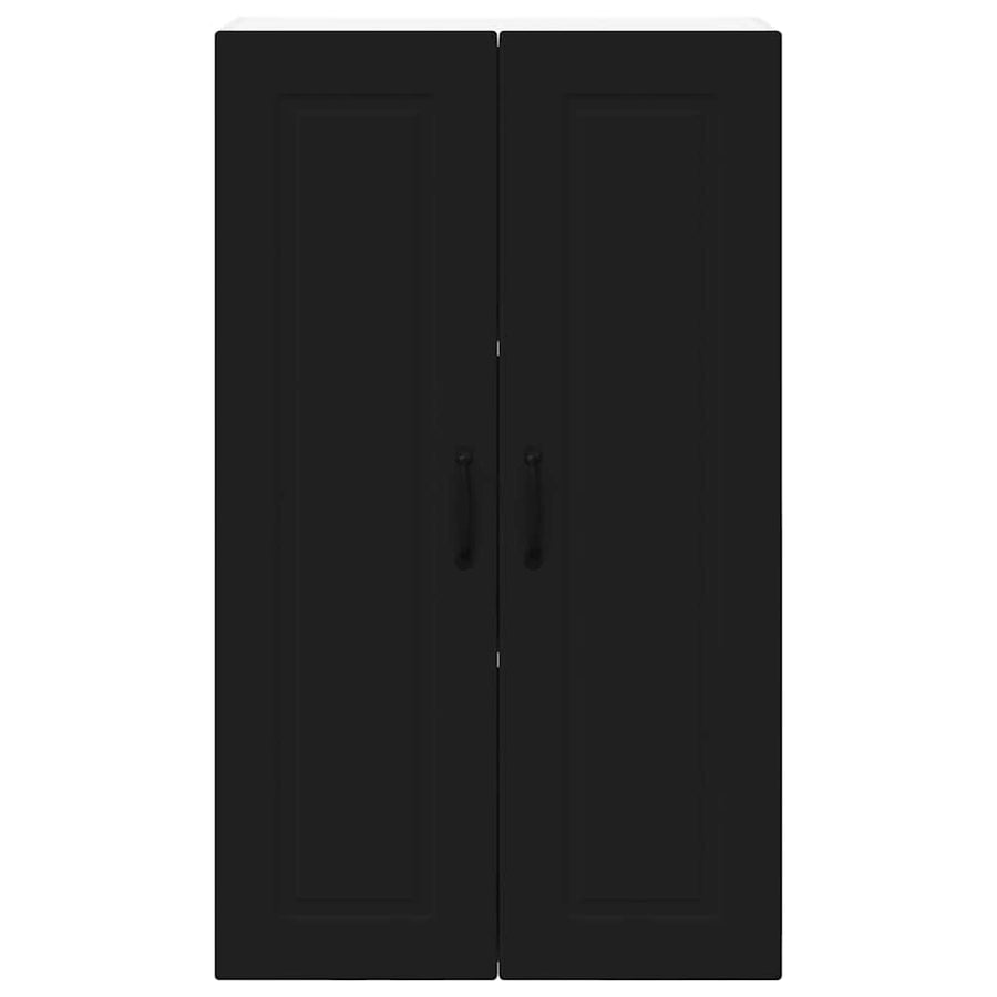 Keukenkast aan de muur Zwart 60 x 31 x 100 cm Bewerkt hout