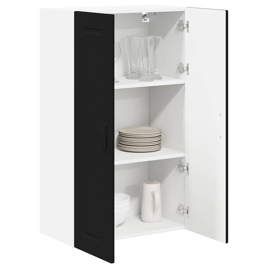 Keukenkast aan de muur Zwart 60 x 31 x 100 cm Bewerkt hout