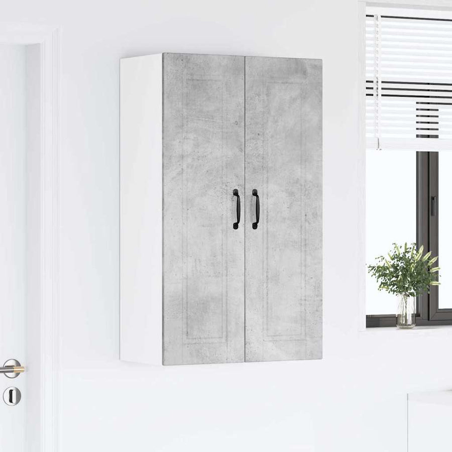 Keukenkast aan de muur met plank Beton Grijs 60 x 31 x 100 cm