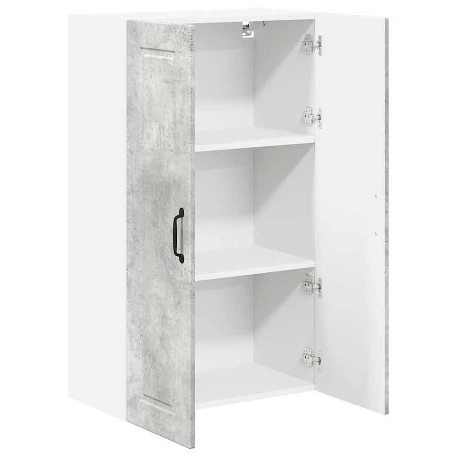Keukenkast aan de muur met plank Beton Grijs 60 x 31 x 100 cm