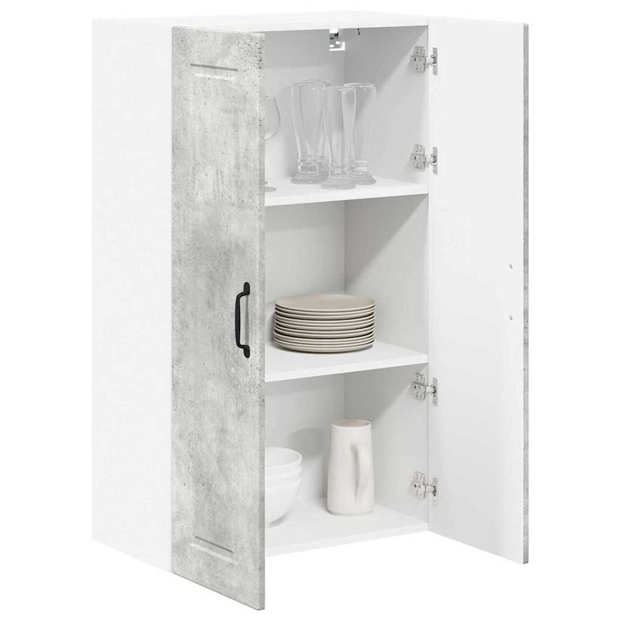 Keukenkast aan de muur met plank Beton Grijs 60 x 31 x 100 cm