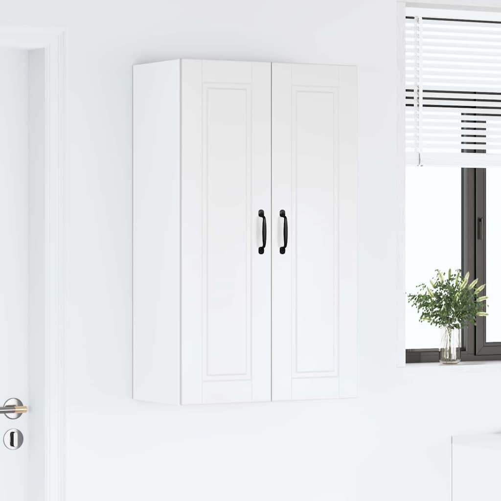 Keukenkast aan de muur met plank Hoogglans wit 60 x 31 x 100 cm