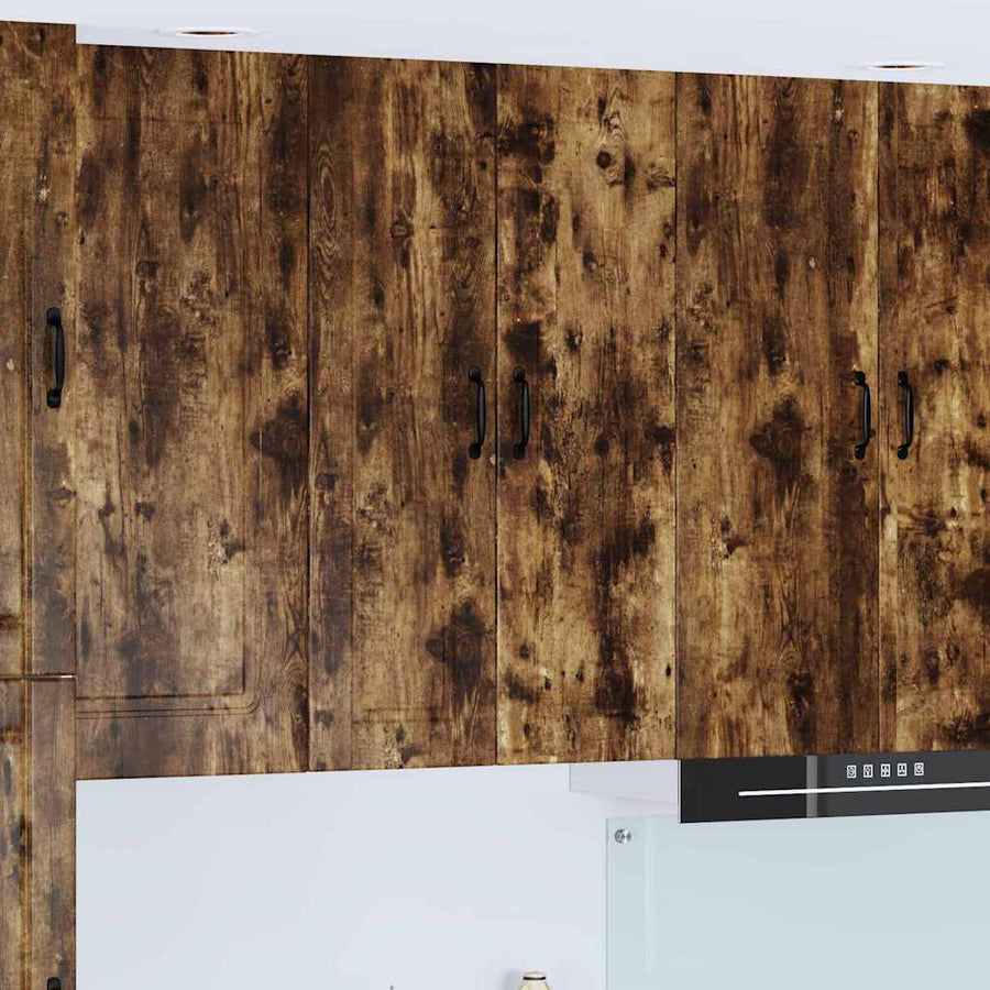 Keukenkast aan de muur met plank Gerookt eiken 60 x 31 x 100 cm