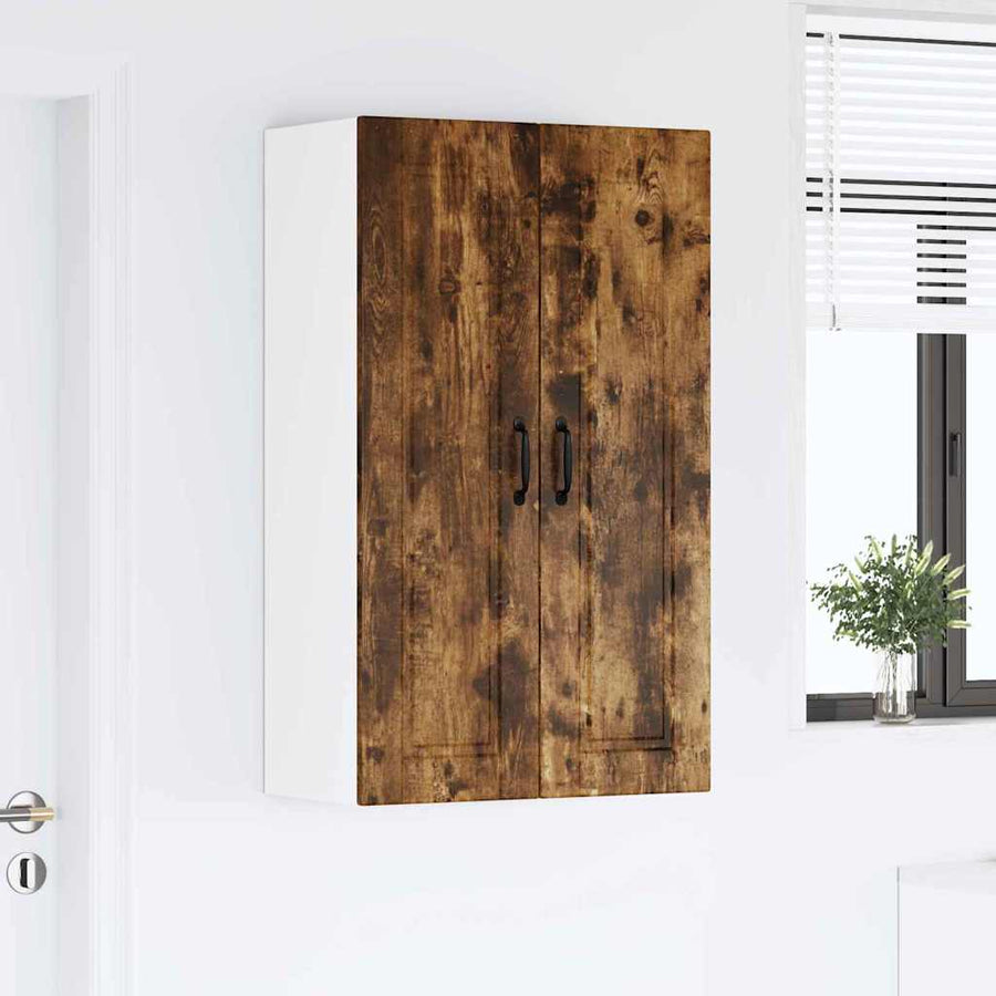 Keukenkast aan de muur met plank Gerookt eiken 60 x 31 x 100 cm