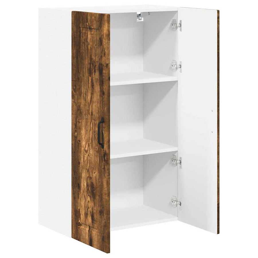Keukenkast aan de muur met plank Gerookt eiken 60 x 31 x 100 cm
