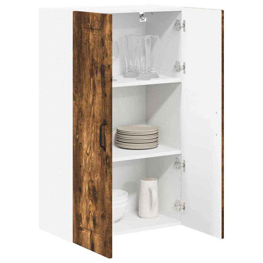 Keukenkast aan de muur met plank Gerookt eiken 60 x 31 x 100 cm