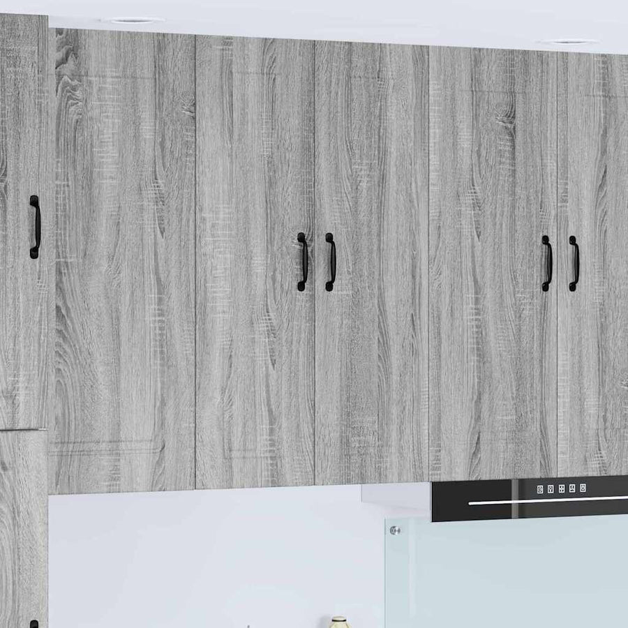 Keukenkast aan de muur met plank Grijs Sonoma 60 x 31 x 100 cm