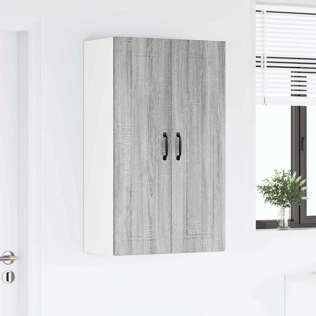 Keukenkast aan de muur met plank Grijs Sonoma 60 x 31 x 100 cm