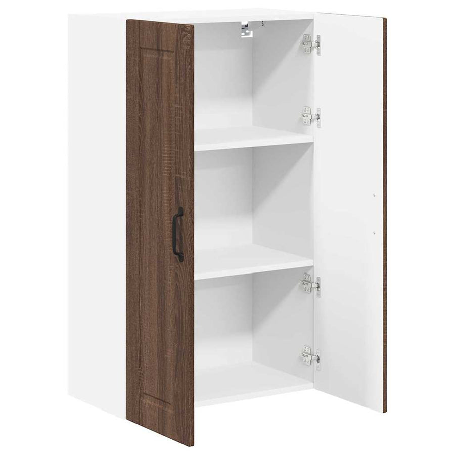 Keukenkast aan de muur met plank Bruin Eiken 60 x 31 x 100 cm
