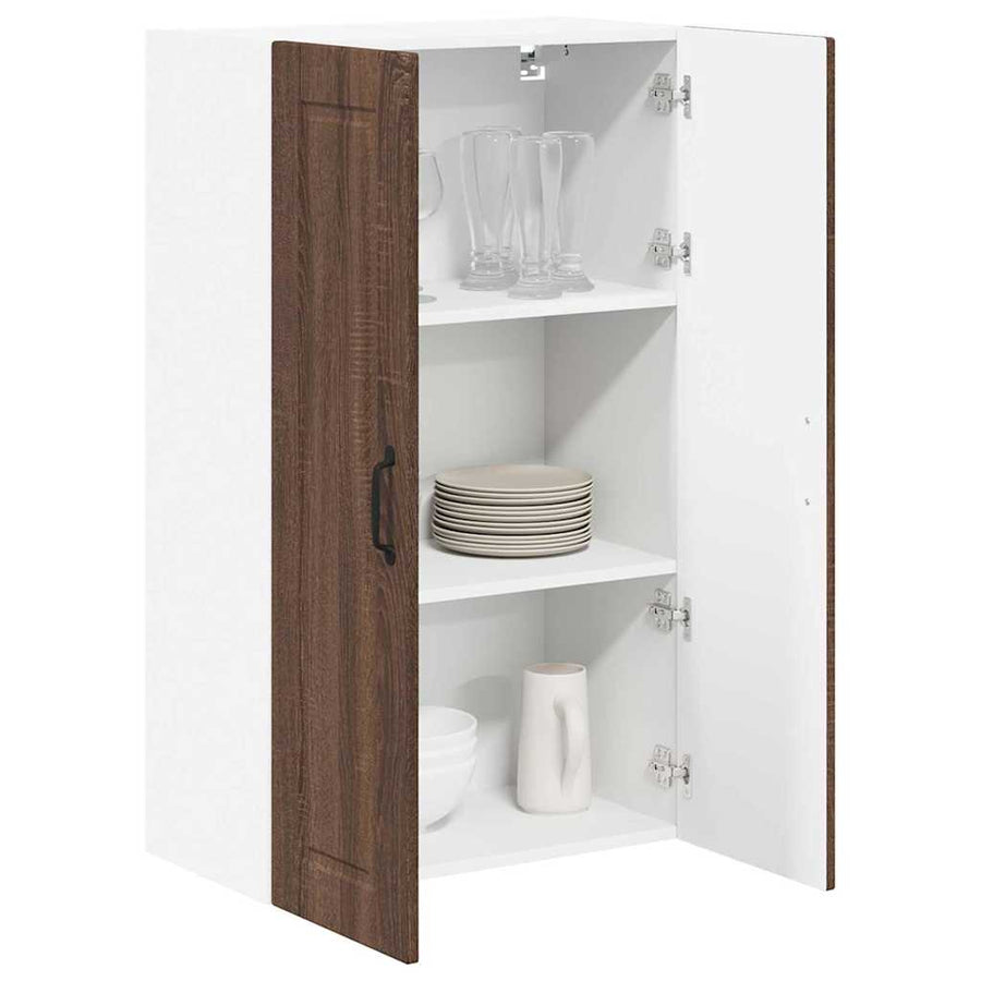 Keukenkast aan de muur met plank Bruin Eiken 60 x 31 x 100 cm