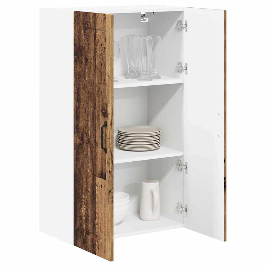 Keukenkast aan de muur Oud Hout 60 x 31 x 100 cm Bewerkt hout
