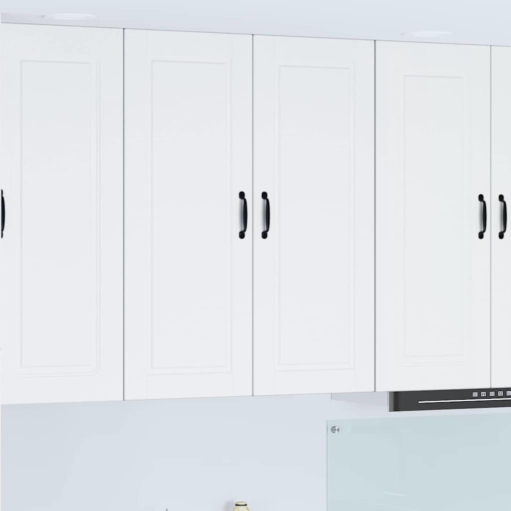 Keukenkast aan de muur Wit 80 x 31 x 100 cm Bewerkt hout