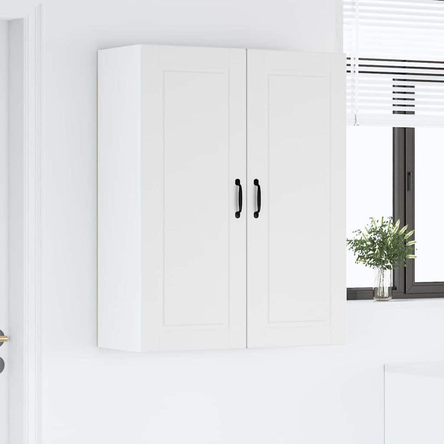 Keukenkast aan de muur Wit 80 x 31 x 100 cm Bewerkt hout
