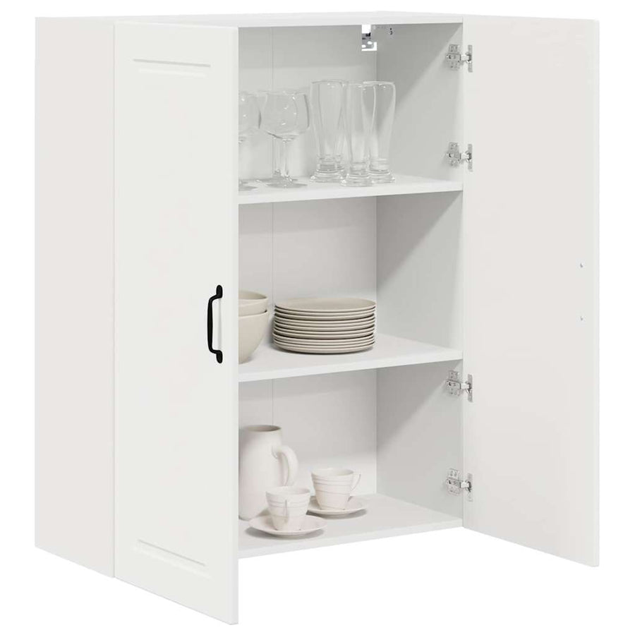 Keukenkast aan de muur Wit 80 x 31 x 100 cm Bewerkt hout