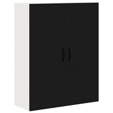 Keukenkast aan de muur Zwart 80 x 31 x 100 cm Bewerkt hout