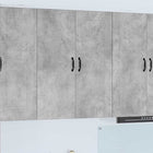 Keukenkast 80x31x100 cm beton grijs bewerkt hout
