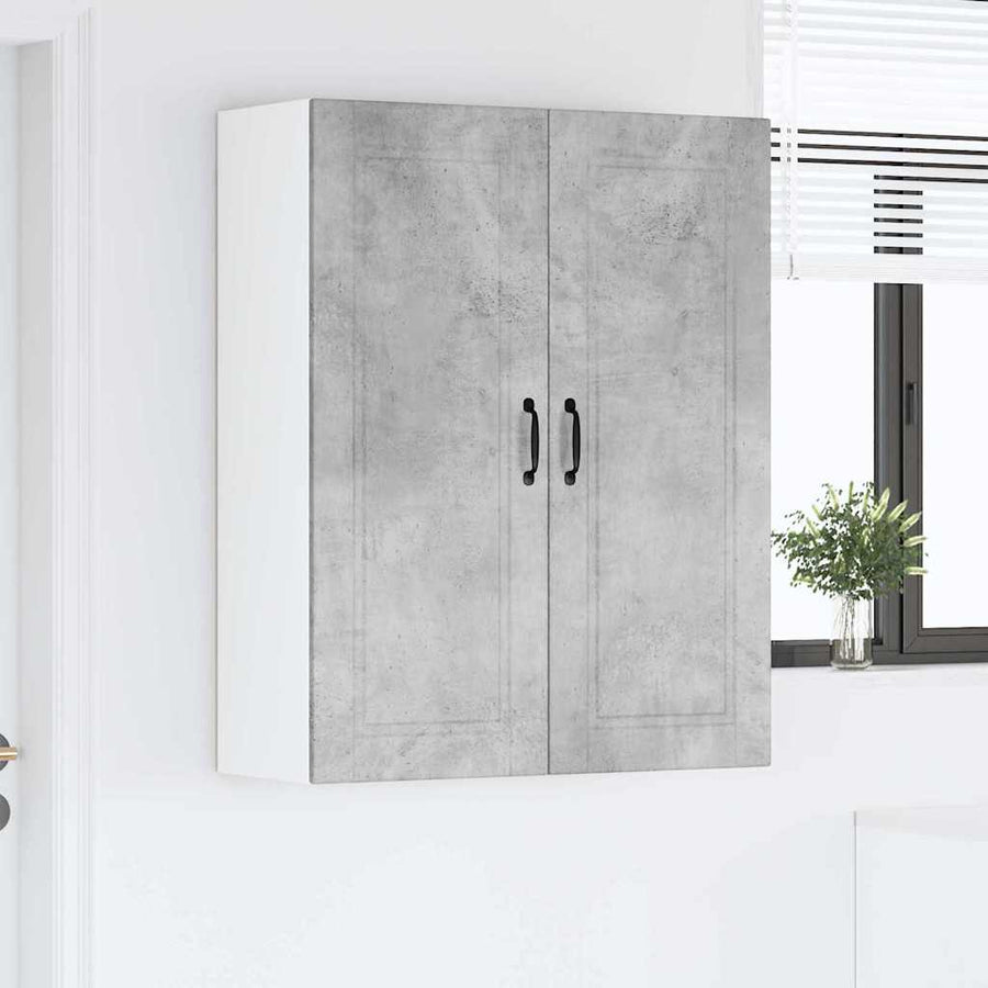Keukenkast aan de muur met plank Beton Grijs 80 x 31 x 100 cm