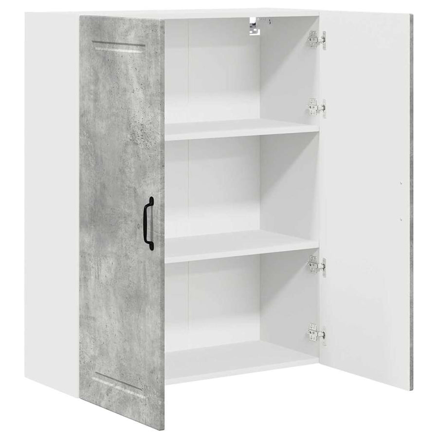 Keukenkast aan de muur met plank Beton Grijs 80 x 31 x 100 cm