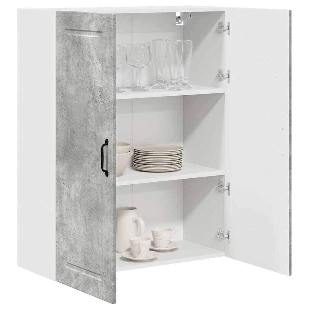 Keukenkast aan de muur met plank Beton Grijs 80 x 31 x 100 cm