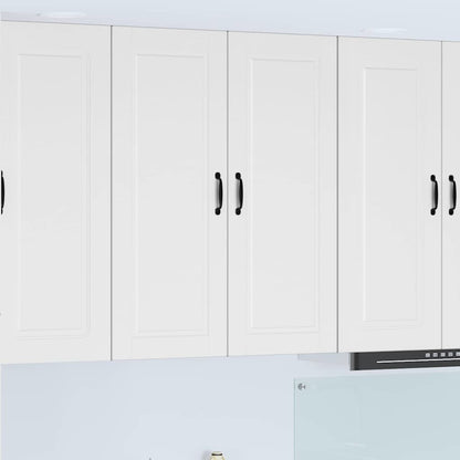 Keukenkast aan de muur met plank Hoogglans wit 80 x 31 x 100 cm