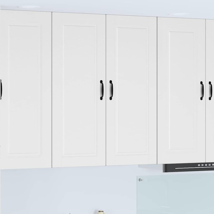 Keukenkast aan de muur met plank Hoogglans wit 80 x 31 x 100 cm