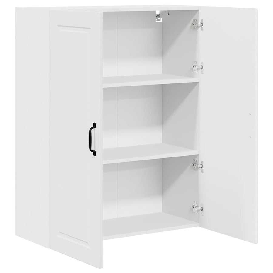 Keukenkast aan de muur met plank Hoogglans wit 80 x 31 x 100 cm