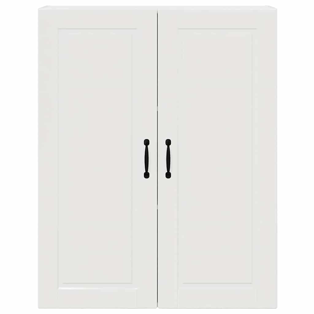 Keukenkast aan de muur met plank Hoogglans wit 80 x 31 x 100 cm