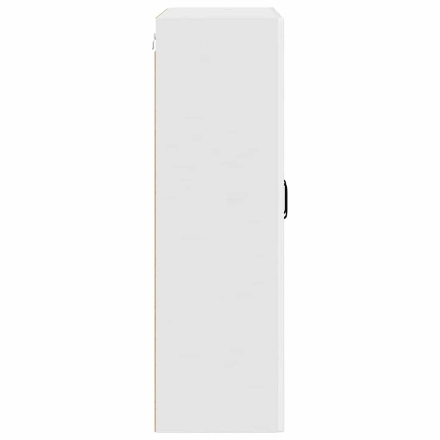 Keukenkast aan de muur met plank Hoogglans wit 80 x 31 x 100 cm
