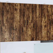 Keukenkast 80x31x100 cm gerookt eiken bewerkt hout