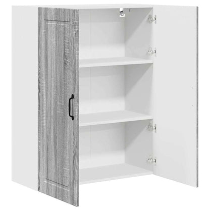 Keukenkast aan de muur met plank Grijs Sonoma 80 x 31 x 100 cm