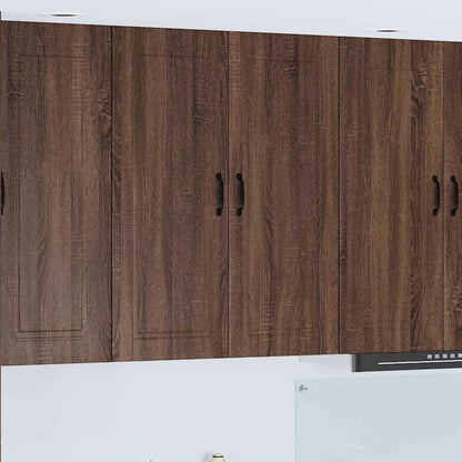 Keukenkast aan de muur met plank Bruin Eiken 80 x 31 x 100 cm