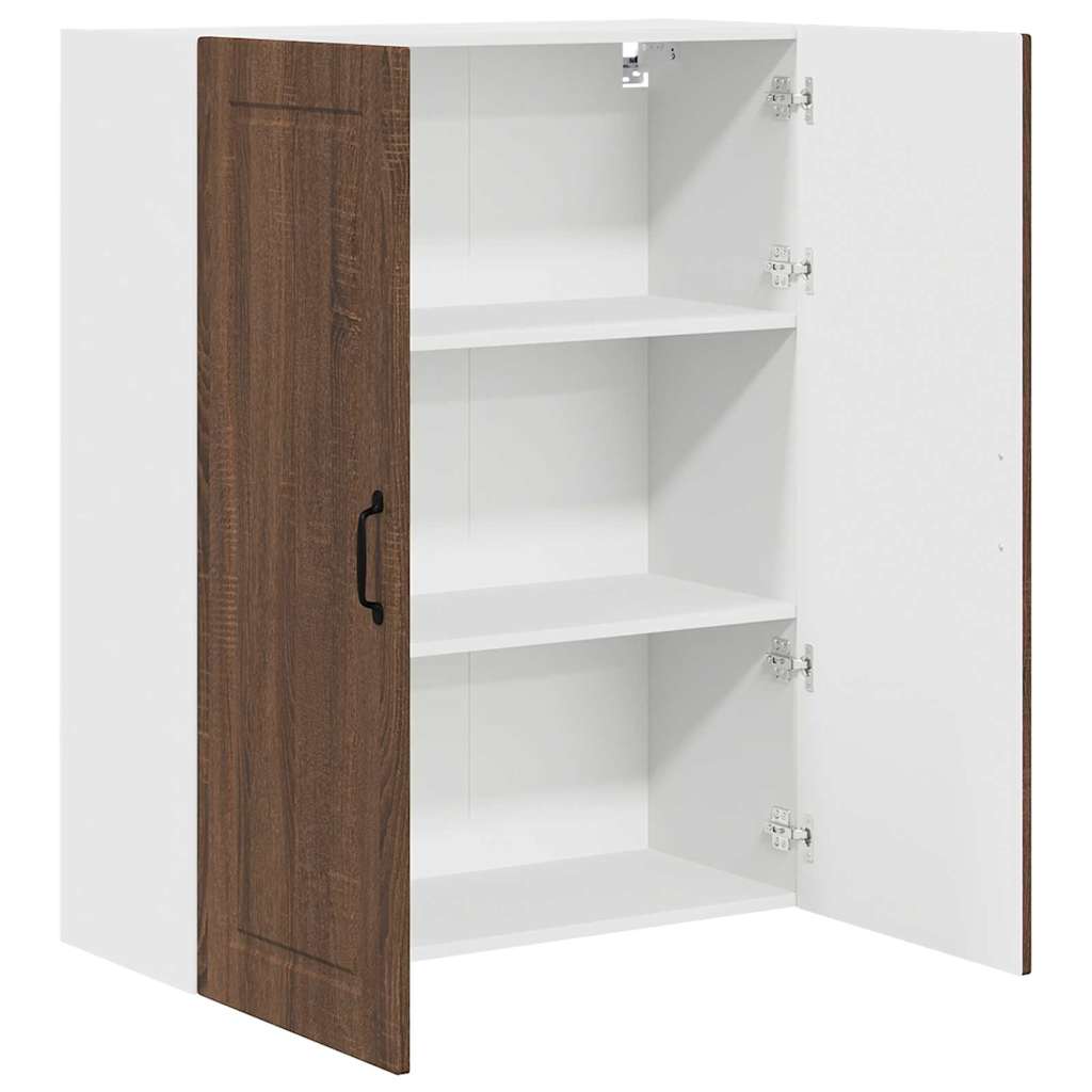 Keukenkast aan de muur met plank Bruin Eiken 80 x 31 x 100 cm