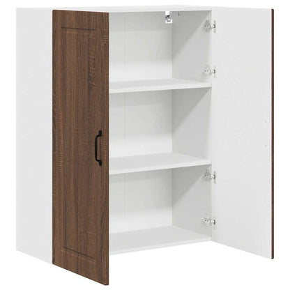 Keukenkast aan de muur met plank Bruin Eiken 80 x 31 x 100 cm